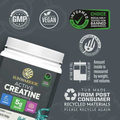 Creatine Monohydrate Powder Micronized PreWorkout Recovery Supplement | Support Muscle Building Strength Training Cognition | Vegan & Keto Friendly Easily Mixes - Maple Wellness Supplements