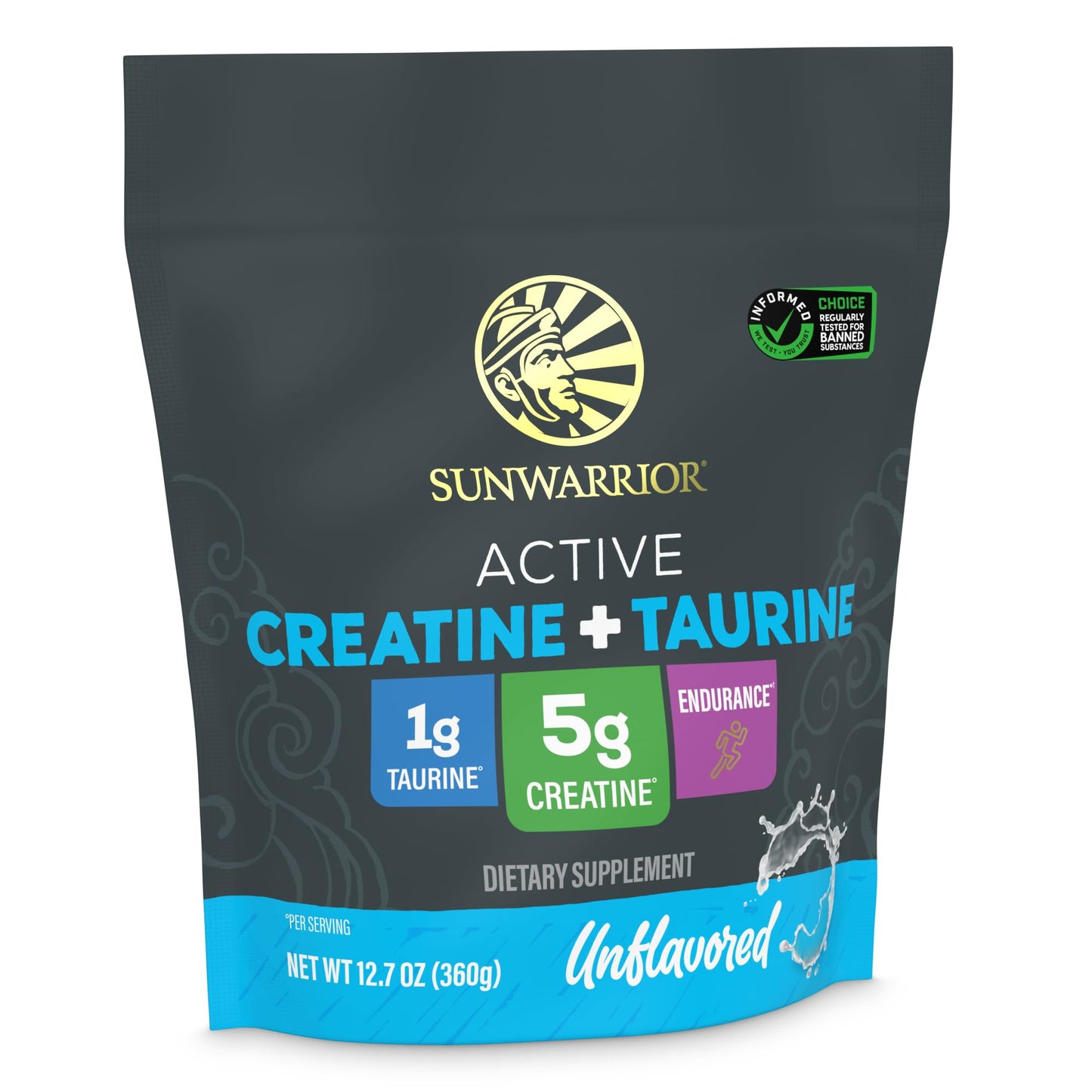 Creatine Monohydrate Powder Taurine Supplement, 5g Creatine Monohydrate 1g Taurine per Serving | Vegan Muscle Strength, Endurance & Recovery Support, Clean Performance Formula | 60 Servings Unflavored - Maple Wellness Supplements