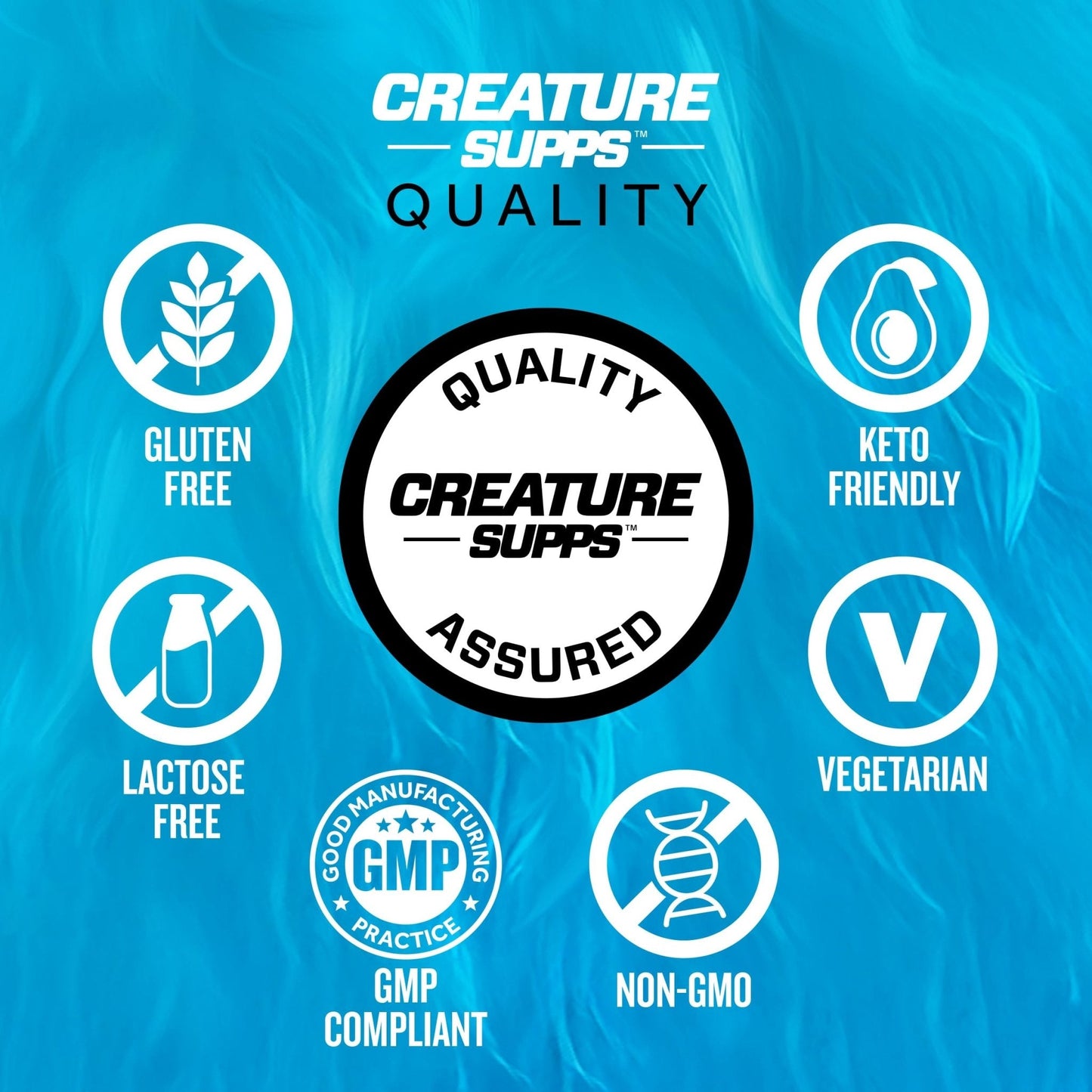 CREATURE® Creatine Complex - Creatine Monohydrate Capsules with 5 Types of Creatine Including Con-Crēt® Creatine HCL, Promotes Muscle, Strength, Endurance, Brain Health, 180 Veggie Caps, 60 Servings - Maple Wellness Supplements