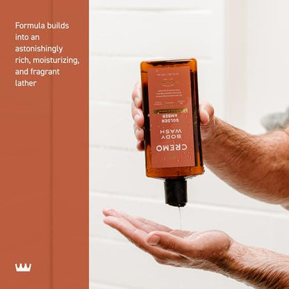 Cremo Body Wash for Men, Rich-Lathering Golden Amber, 16 Fl Oz - Maple Wellness Supplements