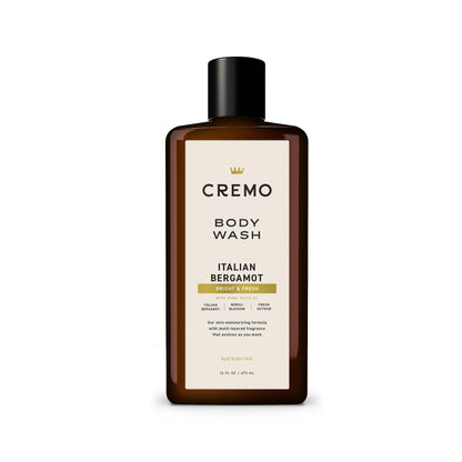 Cremo Body Wash for Men, Rich-Lathering Italian Bergamot, 16 Fl Oz - Maple Wellness Supplements