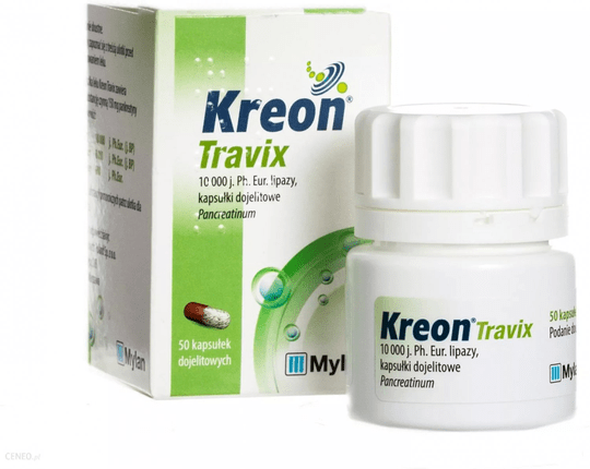 Creon Travix 10,000 / 50 caps / Pancreatinum - Maple Wellness Supplements
