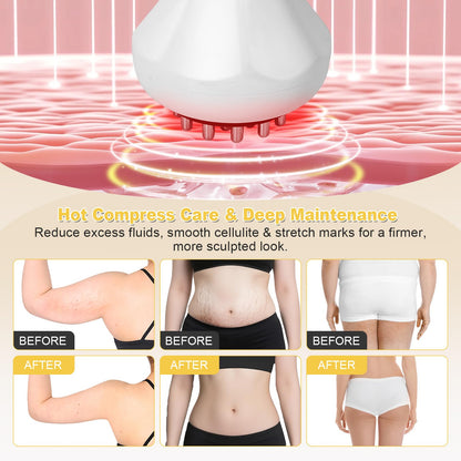 CRYSNATM Lymphatic Drainage Massager & Anti Cellulite Massage Tool, Body Sculpting Machine Helps Reduce Stretch Marks & Cellulite, Ideal Pain Relief Devices for Sciatica Nerve, Legs, Arms, Belly - Maple Wellness Supplements