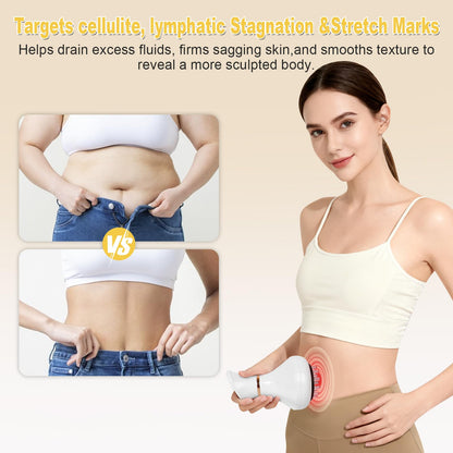 CRYSNATM Lymphatic Drainage Massager & Anti Cellulite Massage Tool, Body Sculpting Machine Helps Reduce Stretch Marks & Cellulite, Ideal Pain Relief Devices for Sciatica Nerve, Legs, Arms, Belly - Maple Wellness Supplements