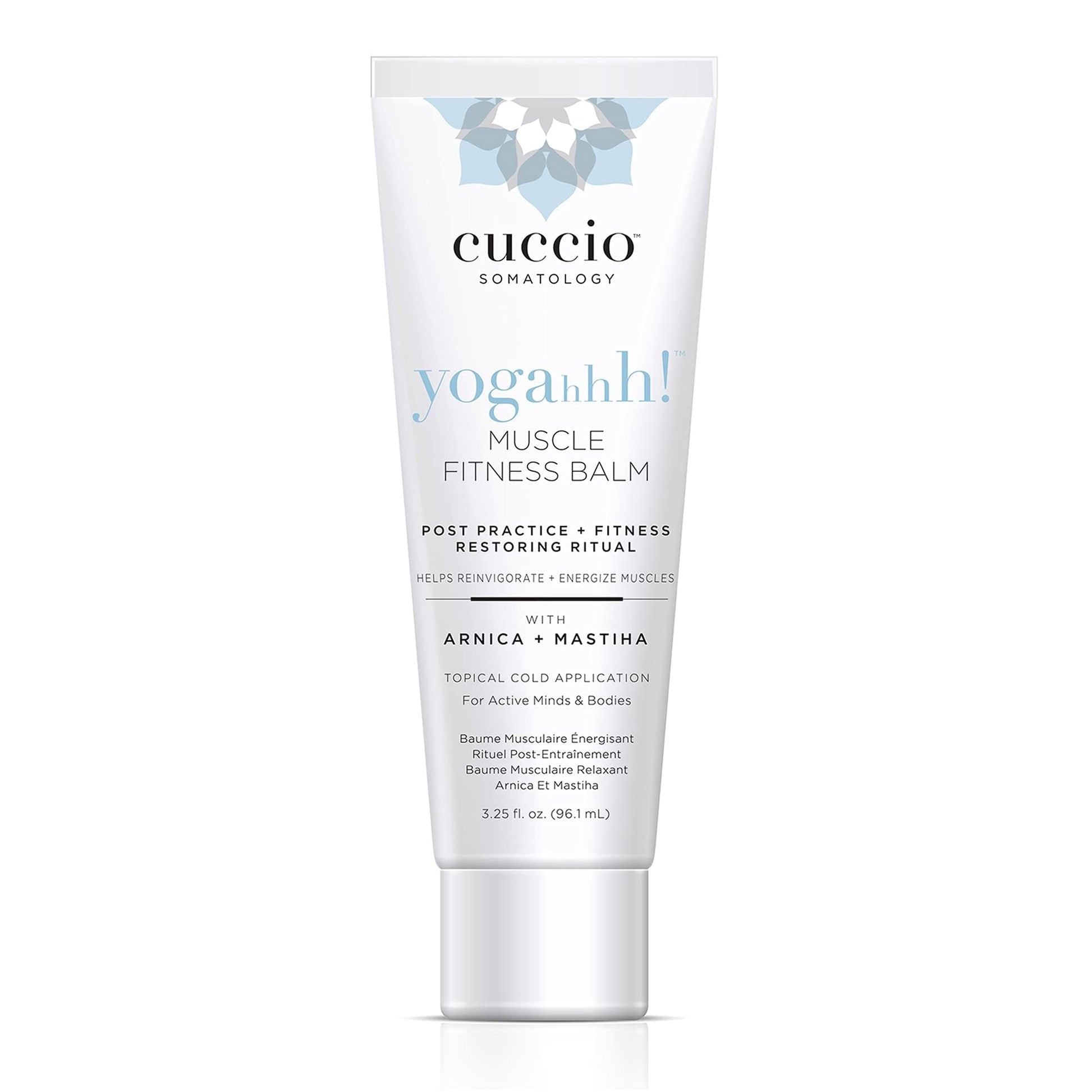 Cuccio Somatology Yogahhh Muscle Balm - Offers Soothing and Cooling Relief - Lightweight and Non Oily Finish - Helps Revitalize and Energize Muscles Post Rigorous Exercise - Paraben Free - 3.25 oz - Maple Wellness Supplements