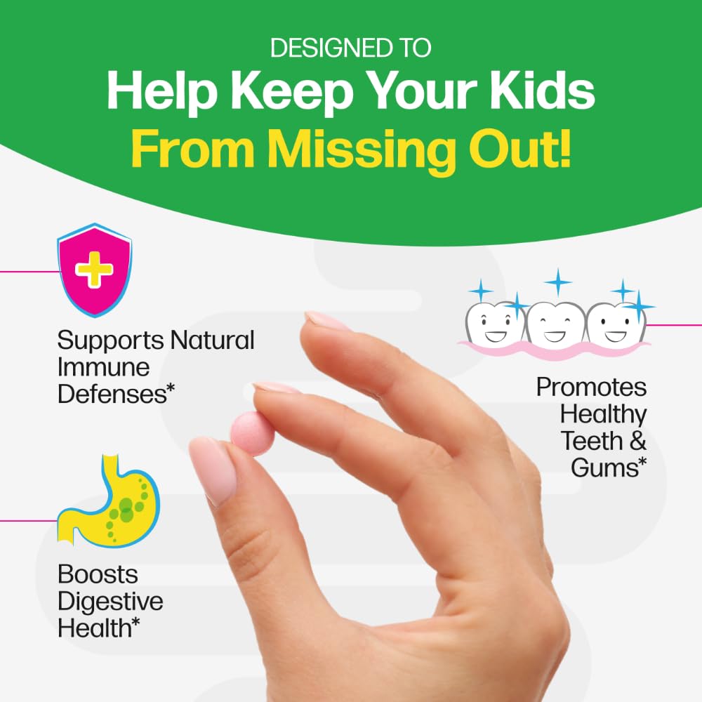 Culturelle Kids Chewable Daily Probiotic for Kids, Ages 3+, 30 Count, 1 Pediatrician-Recommended Brand, Natural Berry Flavored Daily Probiotics - Maple Wellness Supplements
