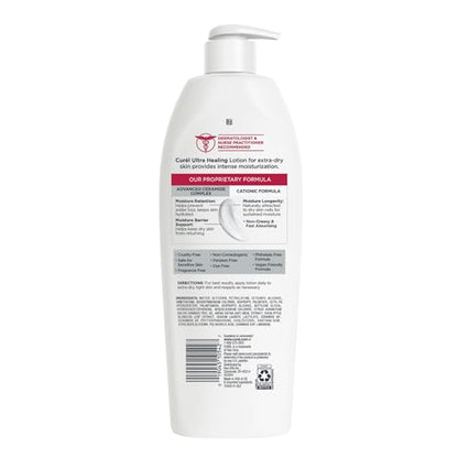 Curel Ultra Healing Intensive Fragrance-Free Lotion For Extra-Dry Skin, Dermatologist Recommended, Ideal for Sensitive Skin - Maple Wellness Supplements