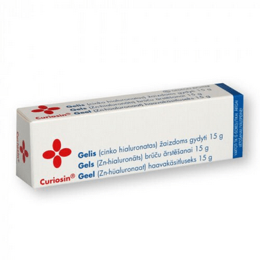 Curiosin - hyaluronic acid gel for wound, burns, acne, ulcer healing, 15gr - Maple Wellness Supplements
