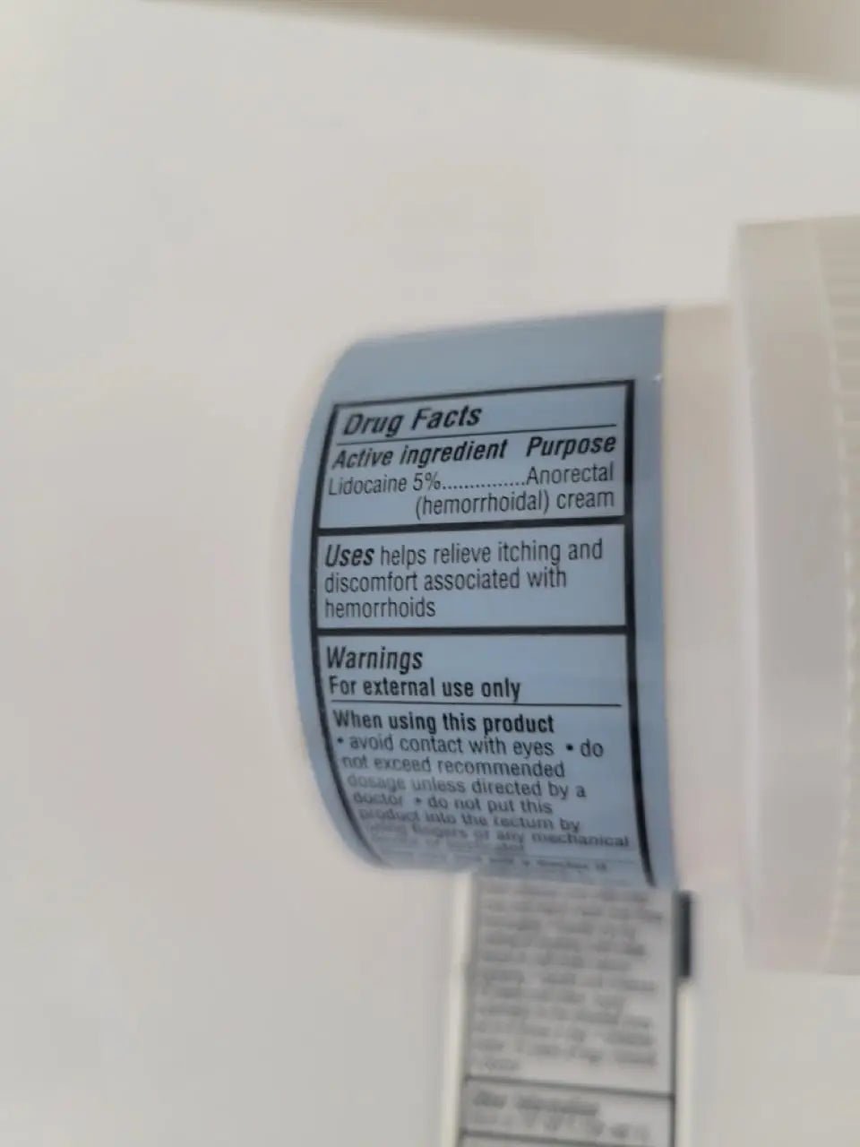 Curist 5% Lidocaine Cream Pain Relief - Numb Quickly & Effectively with 5% Lidocaine Numbing Cream for Anorectal Use - (1 Pack - 2 oz Jar) - Maple Wellness Supplements