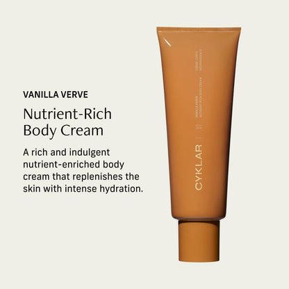 CYKLAR Nutrient Rich Body Cream – Vanilla Verve – Non-Greasy Lotion for 48-Hr Moisture – - Maple Wellness Supplements