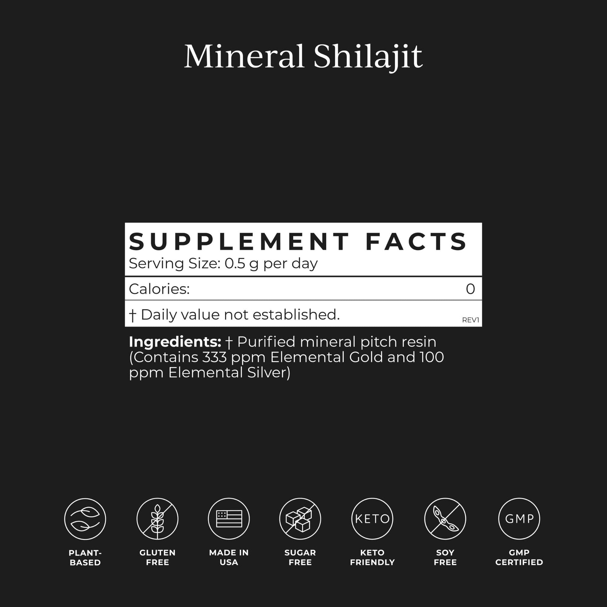CYMBIOTIKA Pure Himalayan Shilajit Resin 500mg - 84+ Trace Minerals, High Potency with Elemental Gold & Fulvic Acid - for Energy, Focus, Immune & Digestive Support - Authentic Shilajit Resin - Maple Wellness Supplements