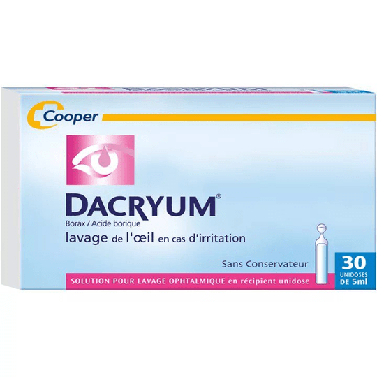 Dacryum eye wash solution - 30 unidoses - Maple Wellness Supplements
