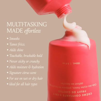 DAE Cactus Fruit 3-In-1 Styling Cream & Taming Wand - Tame Flyaways, Smooth Frizz, Style Edges (0.6 oz.) - Maple Wellness Supplements