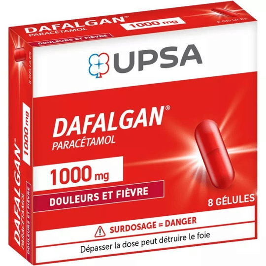 Dafalgan Paracetamol 1000 mg – pain and fever relief – 8 Capsules - Maple Wellness Supplements