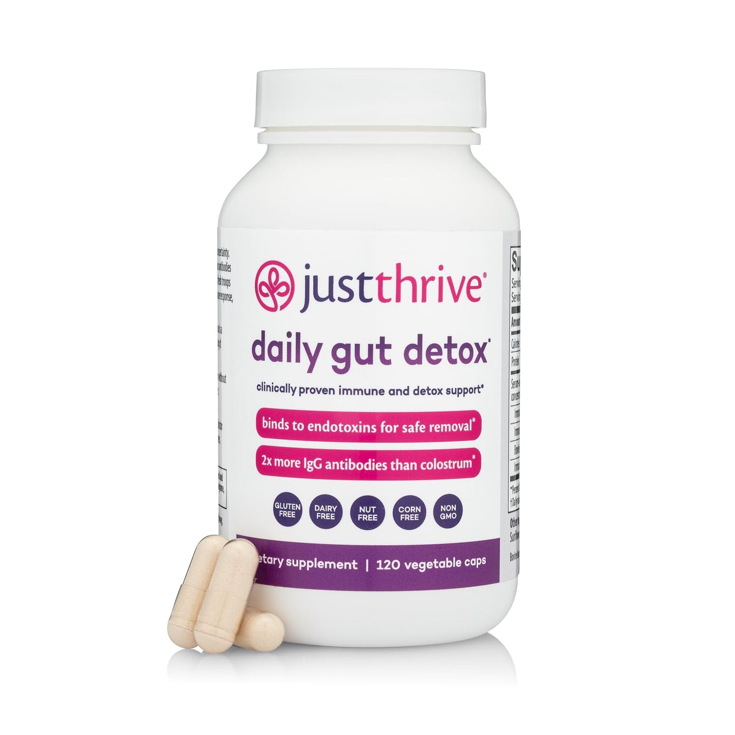 Daily Gut Detox - Ultra-Concentrated Detox & Immune Support Supplement with IgG Antibodies - Promotes Gut Health, Detoxification & Balanced Immune Response - Maple Wellness Supplements