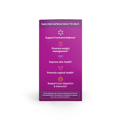 Daily Nouri Hormone Balance Probiotics for Women | Hormonal Balance Support | Vaginal pH + Gut Health | 7 Clinically Studied Strains + Omega | 30-Day Supply - Maple Wellness Supplements