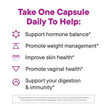 Daily Nouri Hormone Balance Probiotics for Women | Hormone Balance for Women | PMS, Hormonal Acne, & Bloating Support - Maple Wellness Supplements
