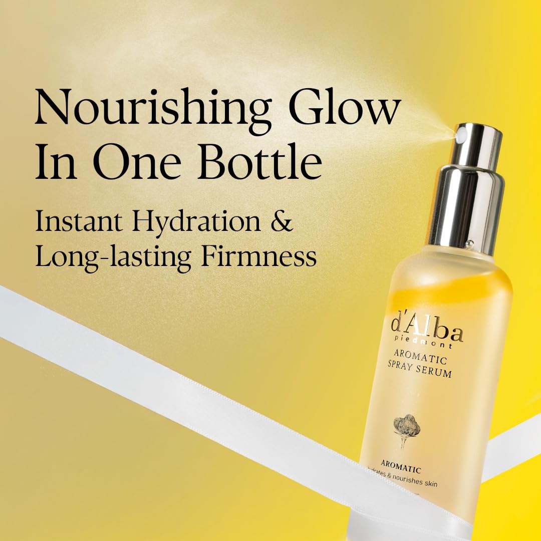 d'alba Piedmont Italian White Truffle First Aromatic Spray Serum, Fragrant VEGAN Glowy Antioxidant Face Mist - Maple Wellness Supplements