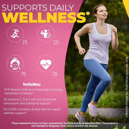 DANEEN Daily Multivitamin for Women - 36 Essential Ingredients - 90 Tablets - Vitamins for Women Multivitamin - Maple Wellness Supplements