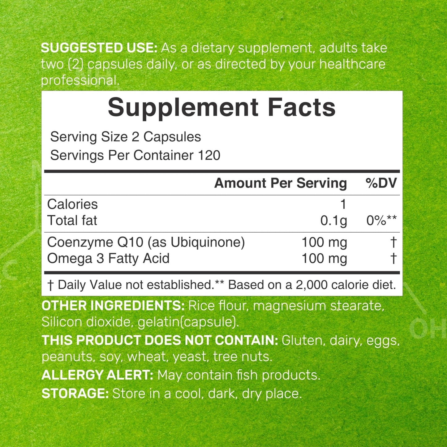 DEAL SUPPLEMENT CoQ10 100mg with Omega 3 100mg, 240 Capsules | Bioavailable Coenzyme Q10 Formula | Non-GMO - Maple Wellness Supplements