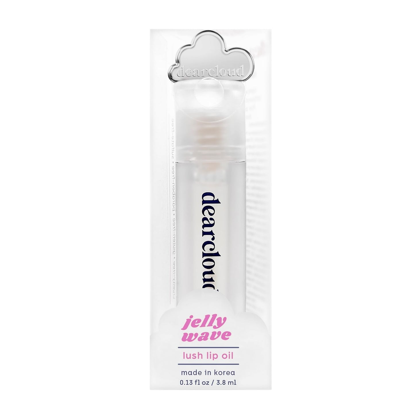 dearcloud Jelly Wave Lush Lip Oil – Clear Lip Gloss and Lip Gloss for Women - Korean skincare essential – Lip Oil for Women with Collagen - Diamond (0.13 oz) - Maple Wellness Supplements