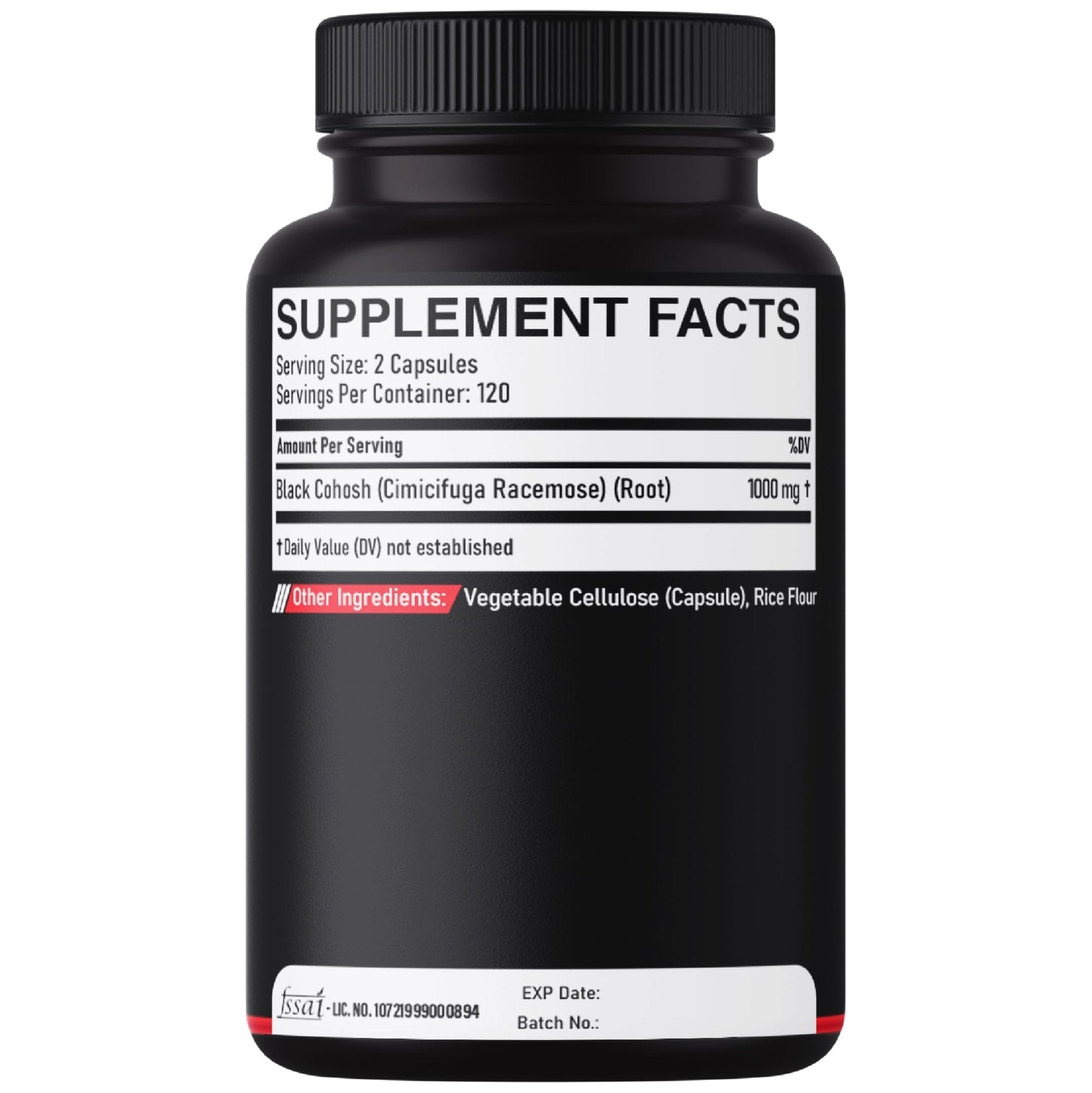 DEDICAD 1000mg Black Cohosh for Menopause Hot Flashes - 240 Capsules for 4-Month Supply - Support for Body Management, Women's Health & Immune System - Maple Wellness Supplements