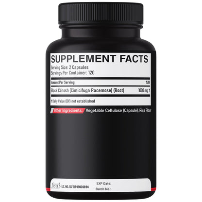 DEDICAD 1000mg Black Cohosh for Menopause Hot Flashes - 240 Capsules for 4-Month Supply - Support for Body Management, Women's Health & Immune System - Maple Wellness Supplements