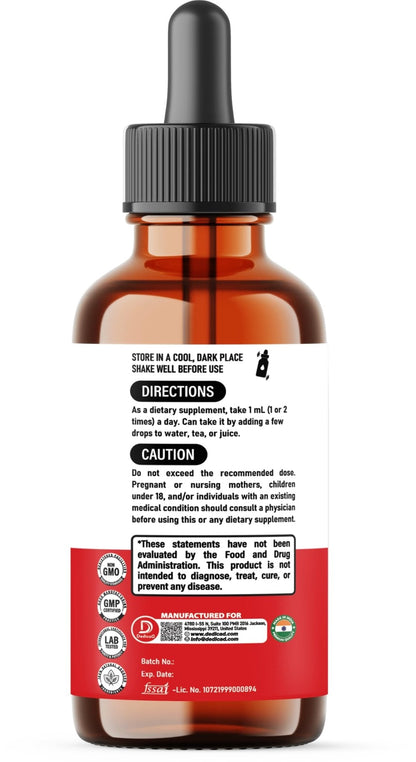 DEDICAD 10in1 Berberine HCl Drops - Liposomal Berberine Liquid - Activator Berberine with Ceylon Cinnamon, Bitter Melon, and 7 More - 60ml - Maple Wellness Supplements