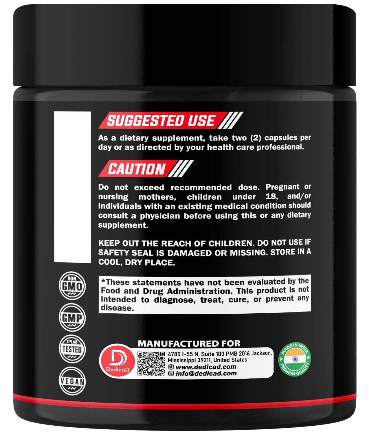 DEDICAD 11in1 Cloves Supplement with Ginger, Ceylon Cinnamon and 8 Other More - Digestive, Immune System, Mood Support - 60 Capsules - 30 Days Supply - Maple Wellness Supplements