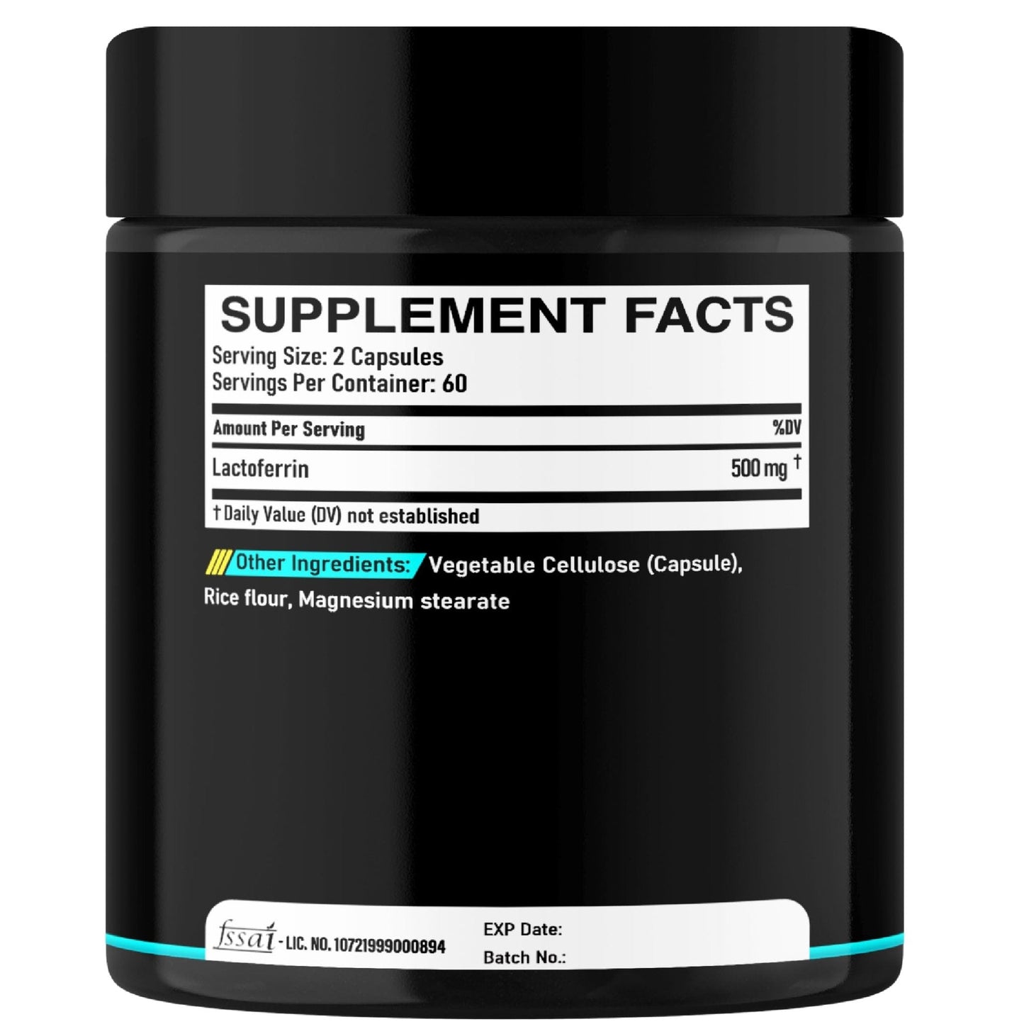 DEDICAD 500Mg Lactoferrin Supplement - 120 Capsules for 2-Month Supply - Maple Wellness Supplements