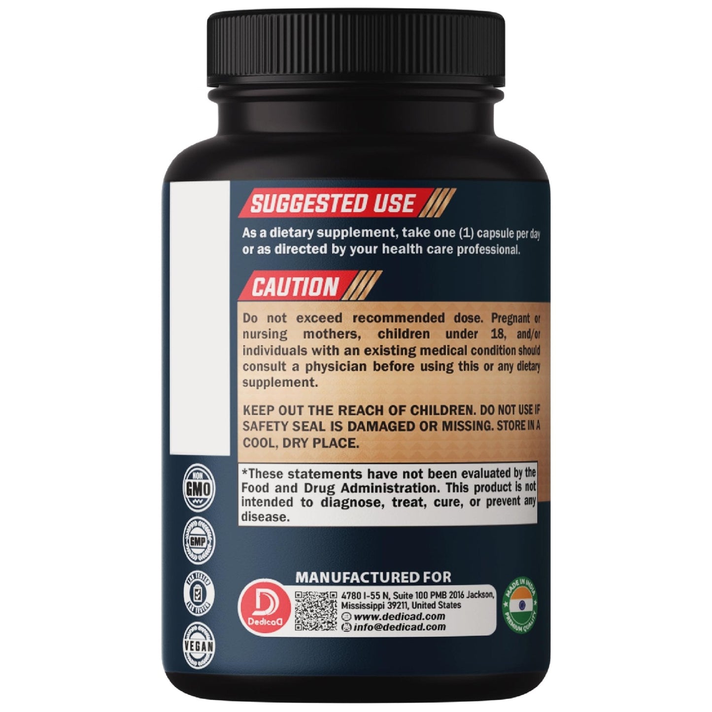 DEDICAD Kava Kava Capsules - 3 Month Supply - 9 Herbs with Ginkgo Biloba, Ashwagandha Root, Andean Cocoa, Graviola Leaf, Chamomile, Valerian, Lemon Balm & Skullcap - Support Mood & Immune - 90 Pills - Maple Wellness Supplements
