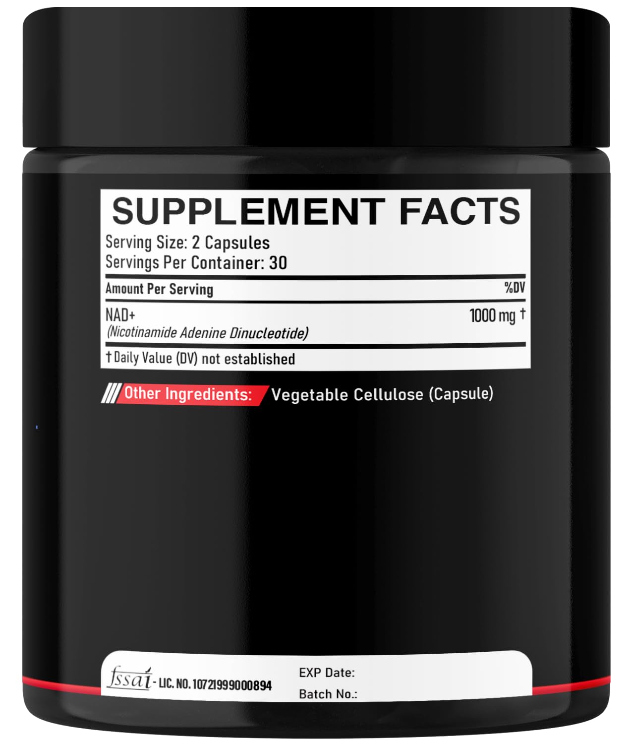 DEDICAD NAD Supplement 1000 mg - Pure NAD Supplement - Energy and DNA Repair, Aging Defense, Brain Function - 60 Capsules - Maple Wellness Supplements