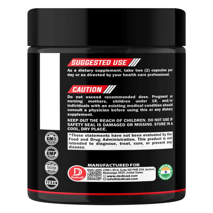 DEDICAD NAD Supplement with Nicotinamide Riboside and Trans Resveratrol - NR for Men & Women - 80 Capsules - Maple Wellness Supplements
