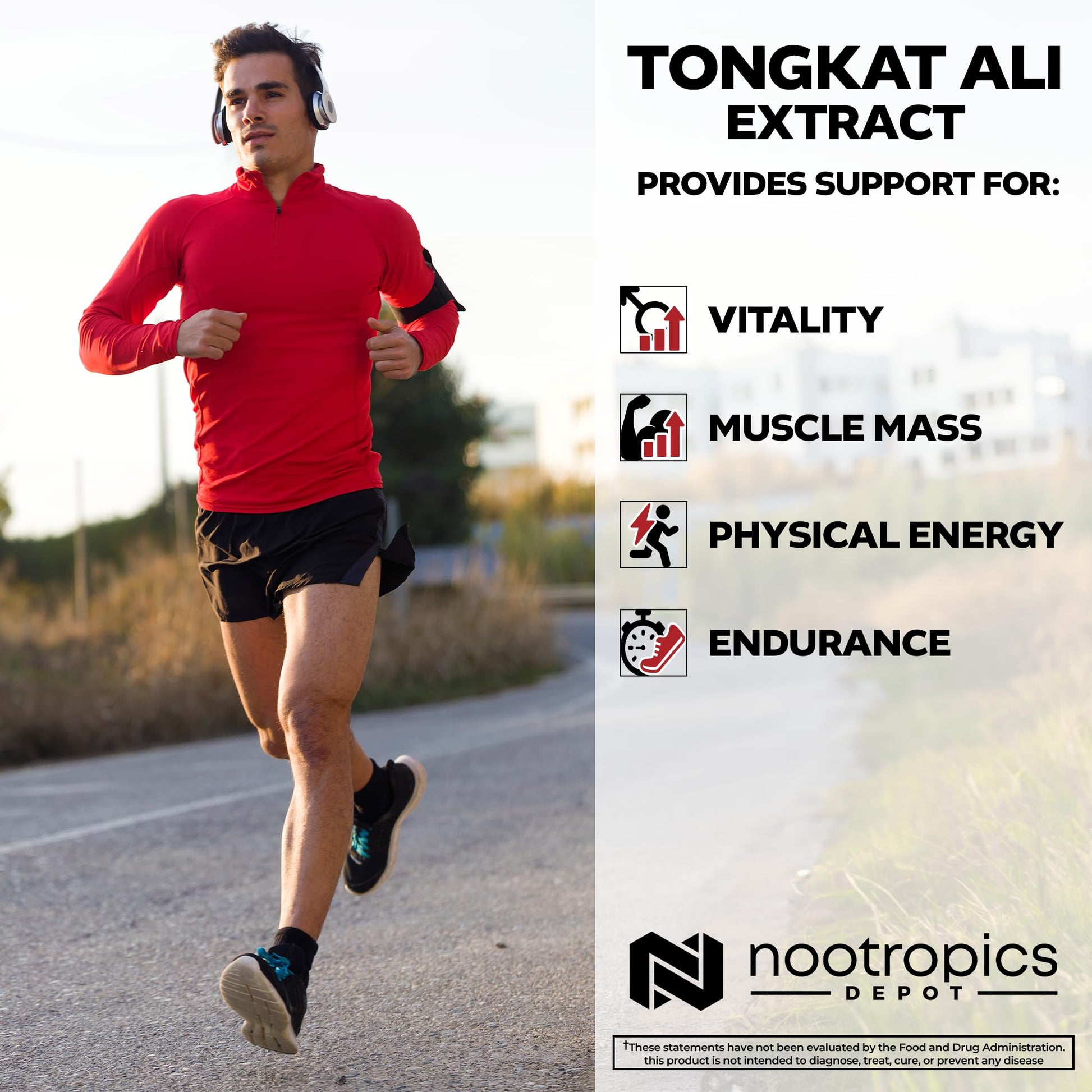Depot Tongkat Ali Extract Capsules | 100mg | 60 Count | 10% Eurycomanone by HPTLC | Eurycoma longifolia Root Extract - Maple Wellness Supplements
