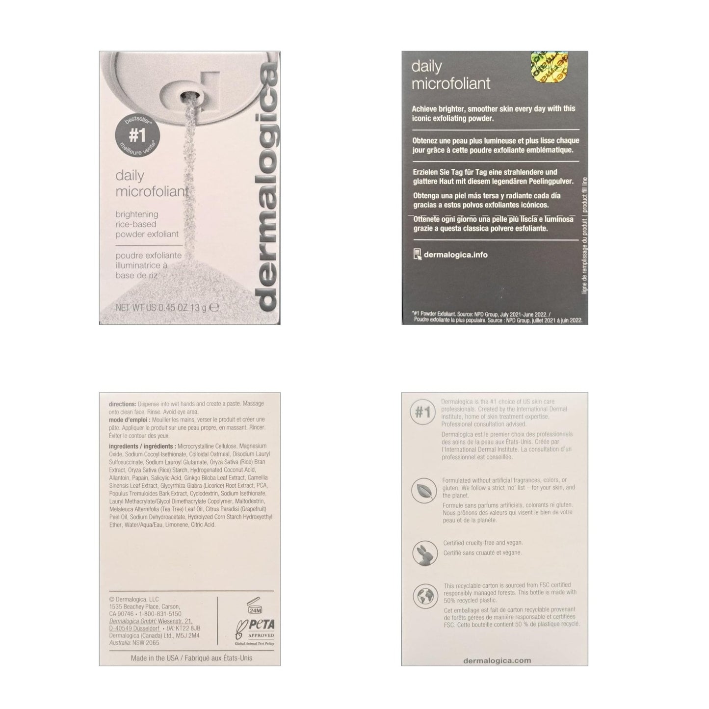Dermalogica Daily Microfoliant, Face Exfoliator Scrub Powder with Salicylic Acid and Papaya - Maple Wellness Supplements