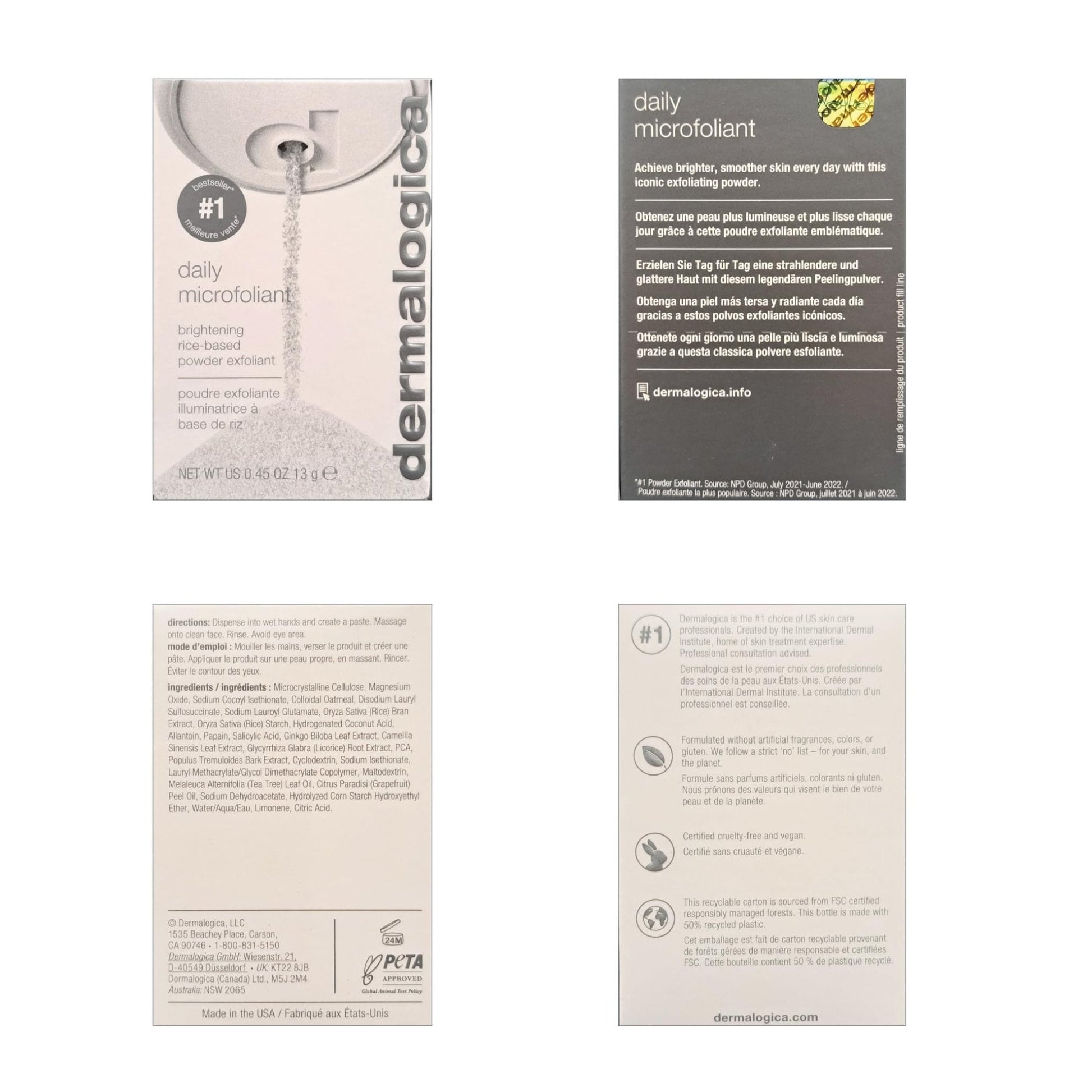 Dermalogica Daily Microfoliant, Face Exfoliator Scrub Powder with Salicylic Acid and Papaya - Maple Wellness Supplements