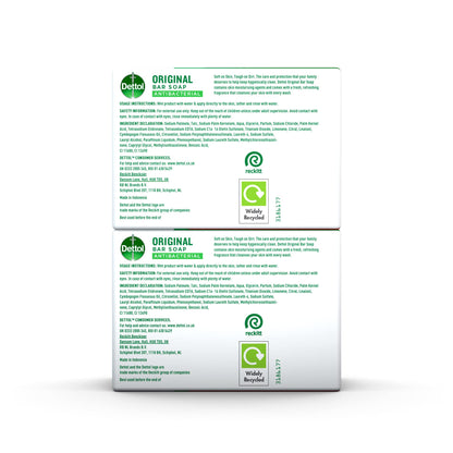 Dettol Anti Bacterial Original Soap 100g Twin Pack Dermatologically Tested - Maple Wellness Supplements