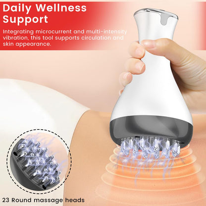 Dexmary Lymphatic Drainage Massager, Anti Cellulite Massage Tool with Microcurrent & Vibration, Rechargeable Body Sculpting Machine for Legs, Arms, Stomach and Thighs - Maple Wellness Supplements