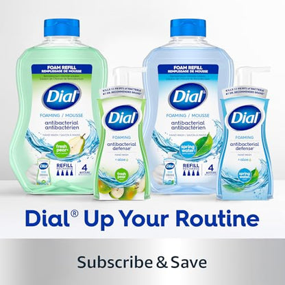 Dial Antibacterial Defense Foaming Hand Soap + Aloe, Spring Water Scent, 52 Fl Oz Hand Soap Refill - Maple Wellness Supplements