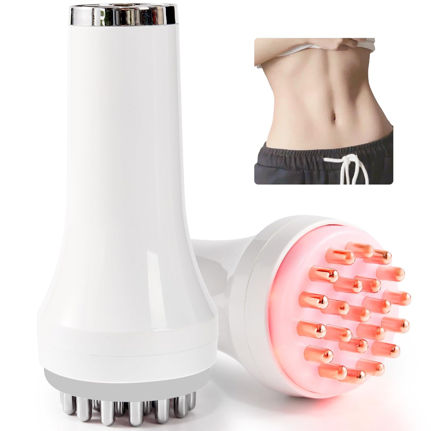 DiDEER Lymphatic Drainage Massager & Anti Cellulite Massage Tool, for Legs, Arms & Belly, Body,Helps Reduce Stretch Marks & Cellulite,with Microcurrent, Light Heat & Vibration - Maple Wellness Supplements