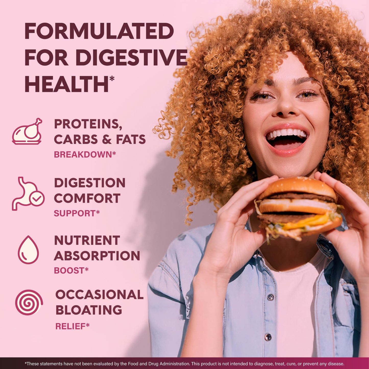 Digestive Enzymes for Women - Multi Digestive Enzymes | Papaya | Bromelain | Probiotic & Prebiotics - Gut & Digestion Support, Bloating Relief - Vegan, Lab Tested - Maple Wellness Supplements