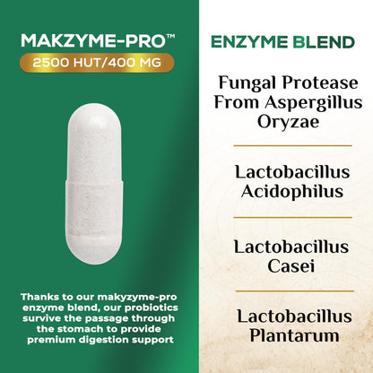 Digestive Enzymes - Super Digestive Multi Enzyme Complex for Bloating & Gut Health Support with Bromelain, Papain, Probiotics & Prebiotics - Digestion Health - Maple Wellness Supplements