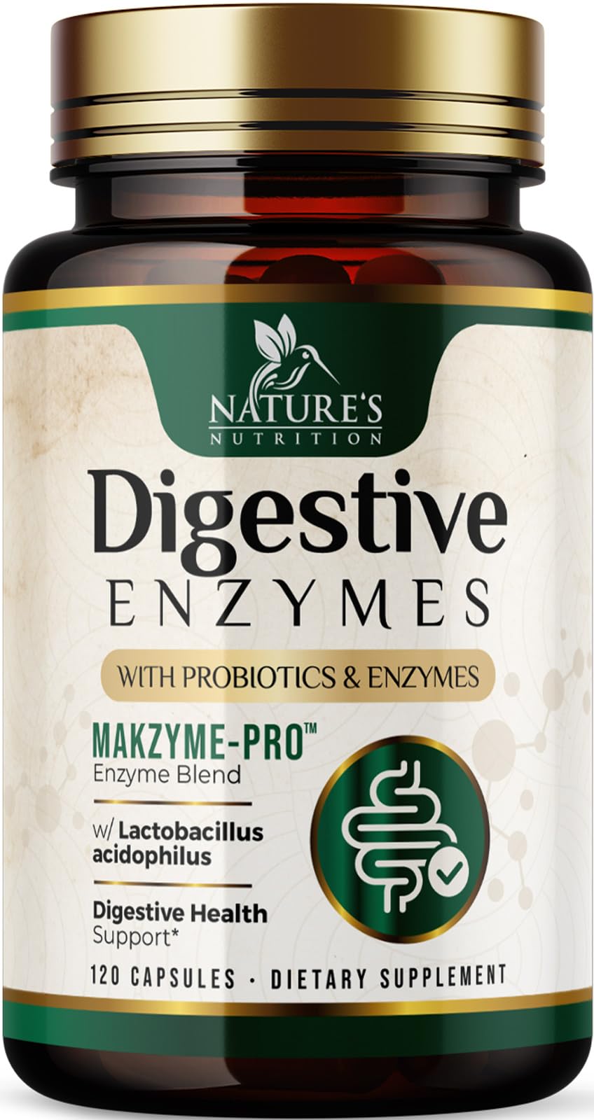 Digestive Enzymes - Super Digestive Multi Enzyme Complex for Bloating & Gut Health Support with Bromelain, Papain, Probiotics & Prebiotics - Digestion Health - Maple Wellness Supplements