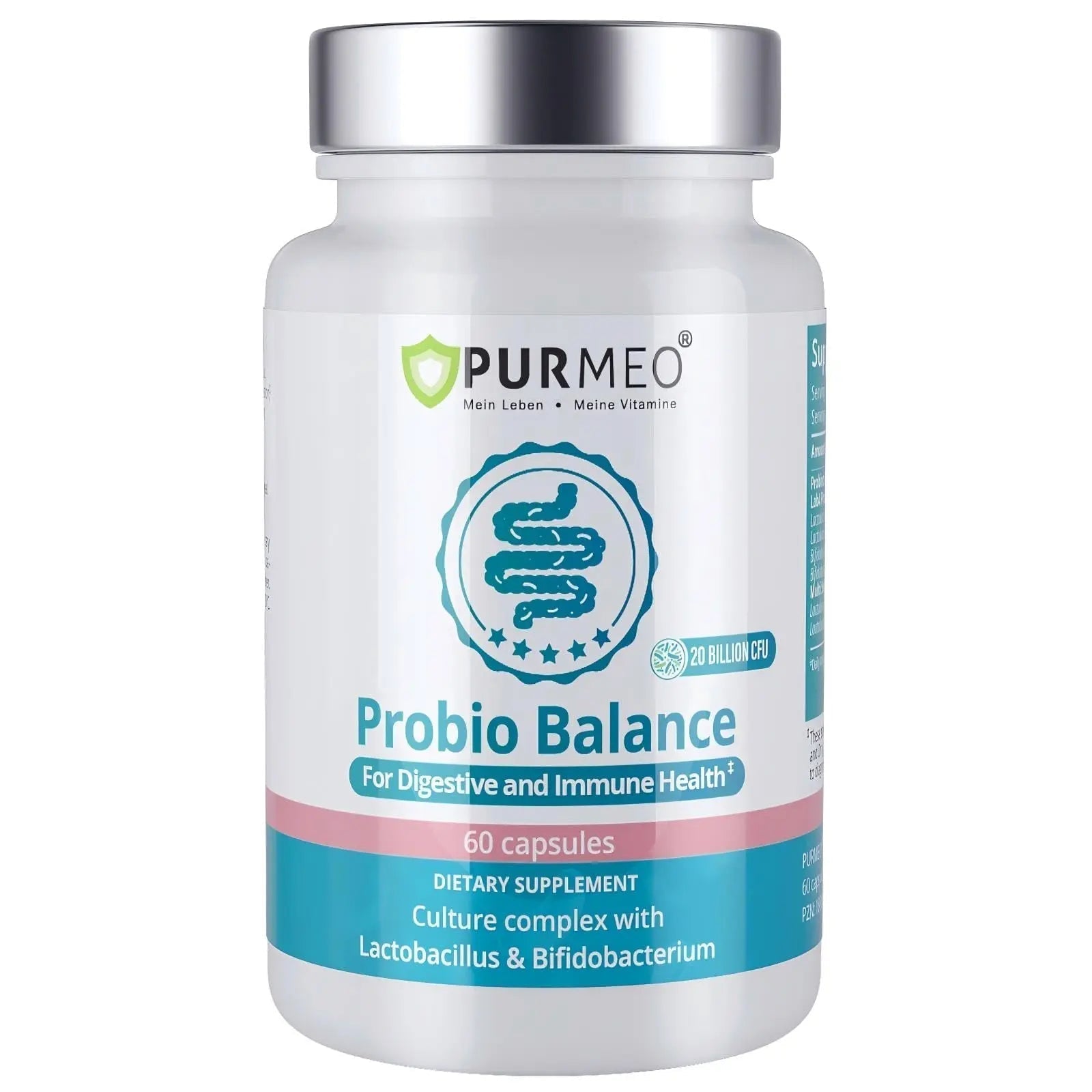 Digestive Probiotics 20X Lab4 Strains for Gut & Immune Health, Pro Formula for Men & Women, Probiotic Capsules Support Diarrhea, Bloating and Gas, Shelf Stable, Vegan, Gluten Free, 60 Days Supply - Maple Wellness Supplements