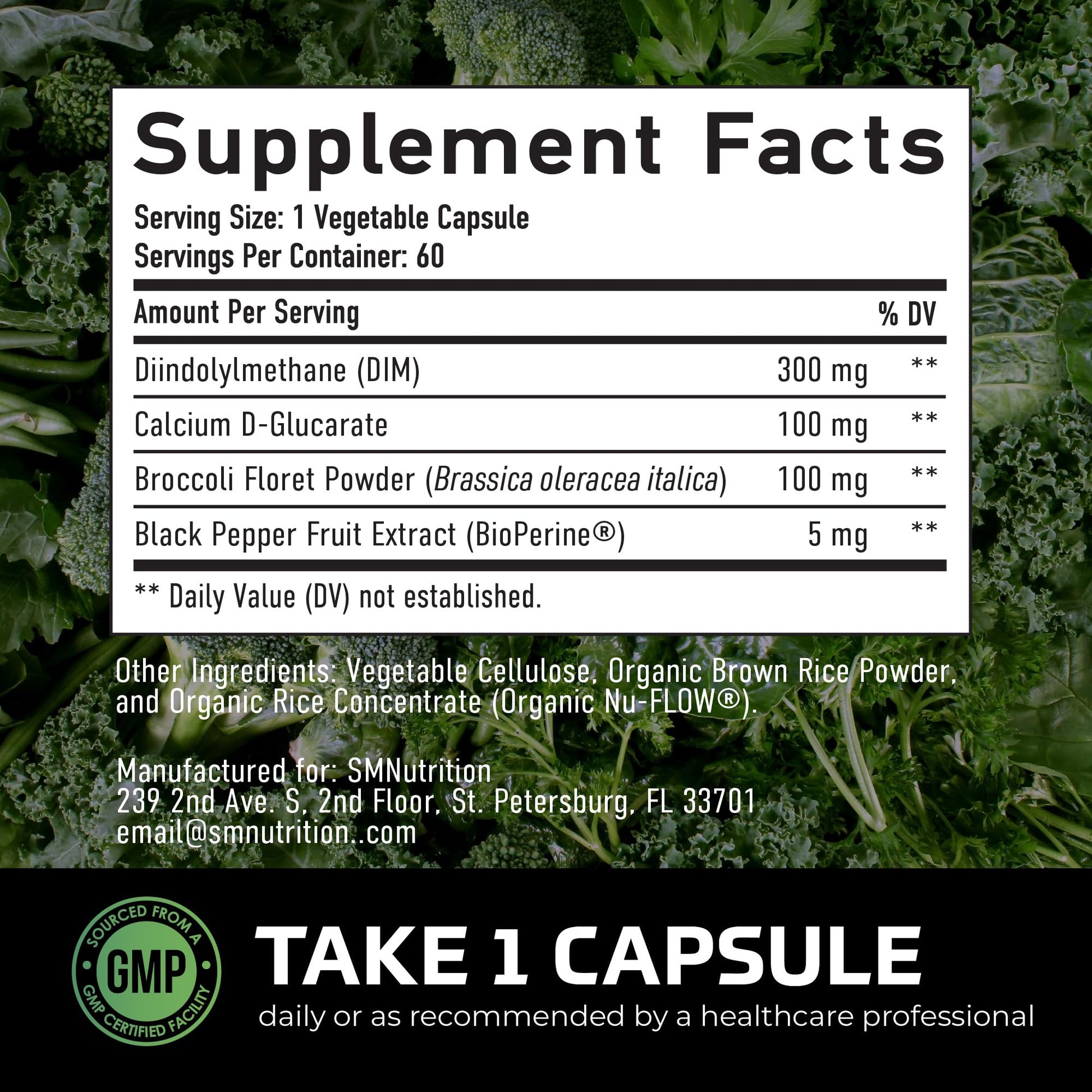 DIM Supplement for Men 300mg | Estrogen Blocker & Aromatase Inhibitor | Extra Strength Men’s Hormone Balance & Fitness Booster with Diindolylmethane Plus CDG - Maple Wellness Supplements