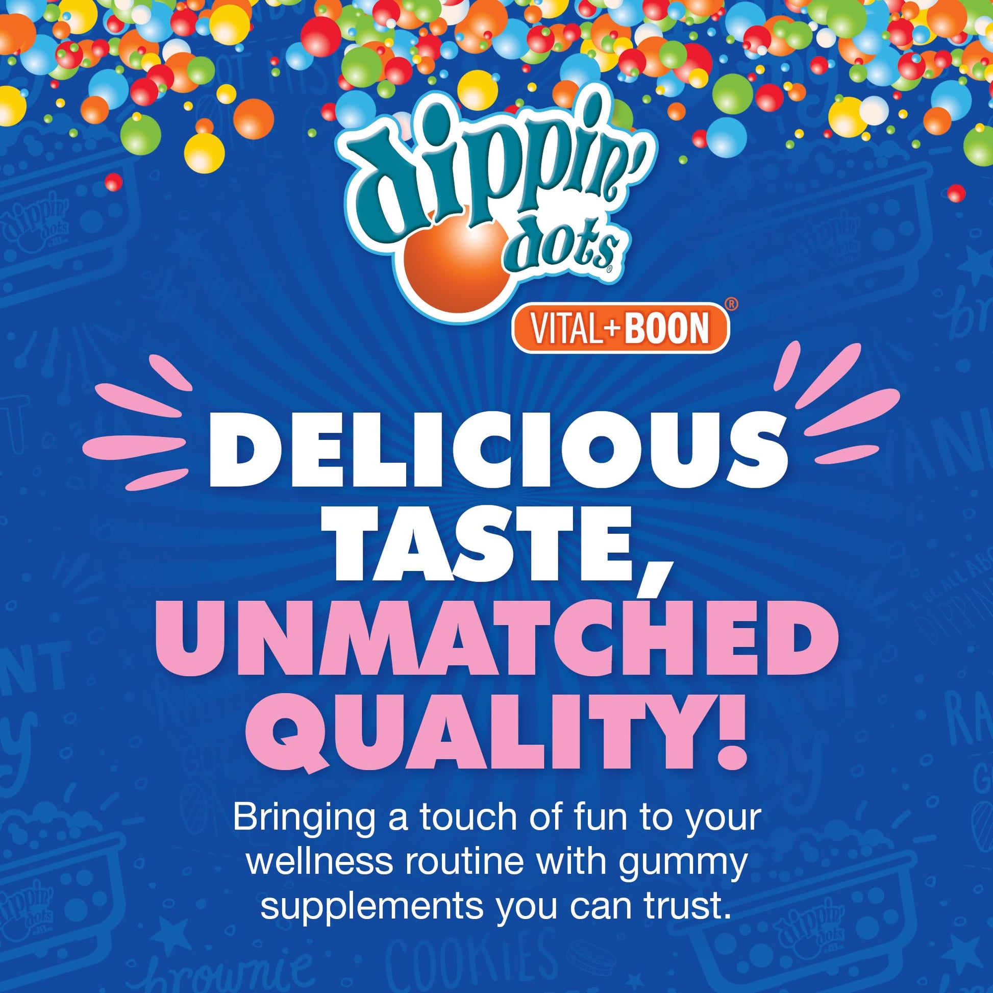 Dippin Dots - Melatonin Gummies for Kids & Adults (60 Days Supply) Strawberry Sunset Creme Flavor | 2.5mg Per Kids Melatonin Supplement for Faster, - Maple Wellness Supplements