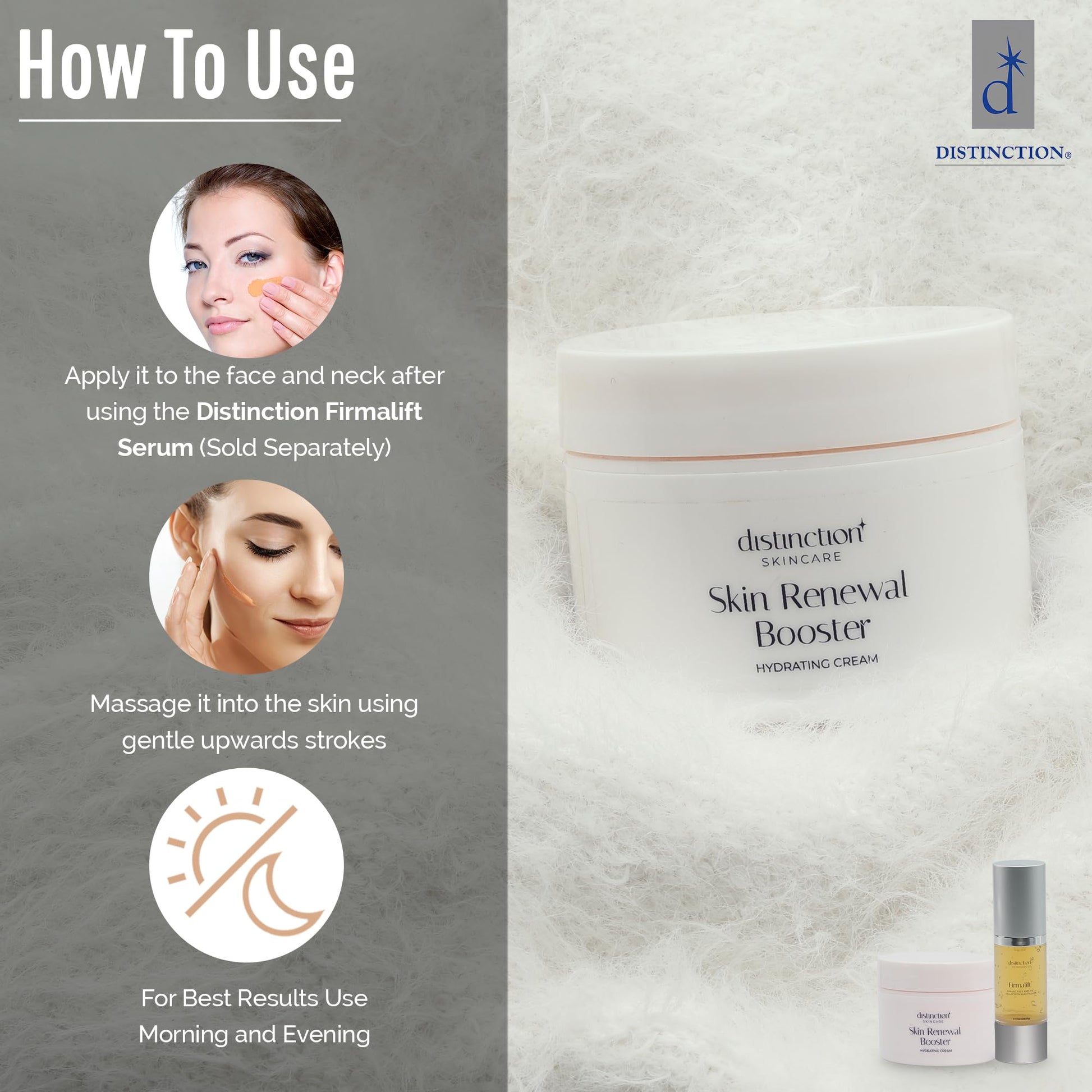 Distinction Skin Renewal Booster – Hydrating Face Moisturizer – Anti Aging Cream for Fine Lines & Wrinkles – Hydrates, Softens & Boosts Radiance – Daily Facial Cream for All Skin Types – 1 Oz - Maple Wellness Supplements
