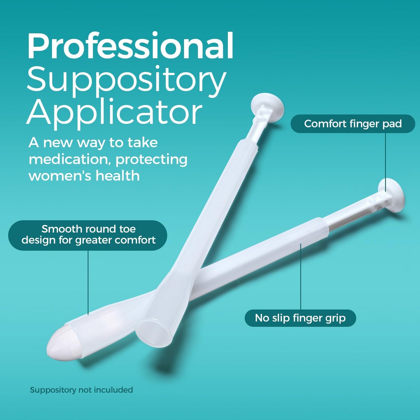 Dizzily 30 Pack Disposable Vaginal Suppository Applicators for Women, Individually Wrapped, Hygienic - Fits Most Boric Acid Suppositories, Pills, Tablet, Cap-sules and Feminine Care Applicator - Maple Wellness Supplements