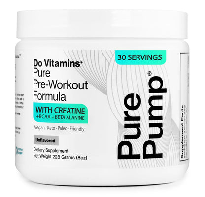 Do Vitamins PurePump Clean Pre Workout Powder for Men & Women - Preworkout with Creatine BCAA - Clean Energy Pre-Workout - All Actives. Zero fillers. - Maple Wellness Supplements
