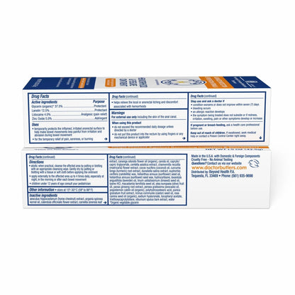 Doctor Butler's Advanced Hemorrhoid & Fissure Ointment – Lidocaine Hemorrhoid Treatment and Fissure Treatment Extra Strength Formula, Heals and Provides Fast Pain and Itch Relief* (1.5 oz.) - Maple Wellness Supplements
